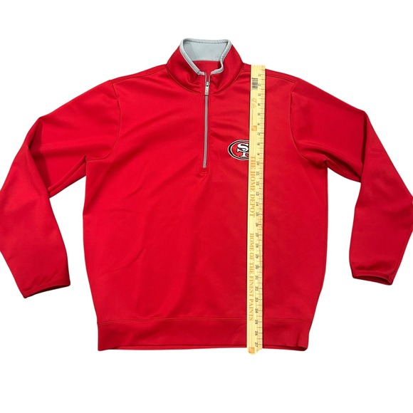 49ers Quarter Zip‎ Pullover Mens XL Athletic Fit Long Sleeve Football - Picture 4 of 8
